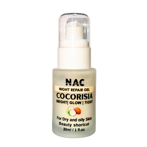 cocorisia 30ml white serum made with coconut milk, coconut water, fermented rice water & rose water for skin brightening